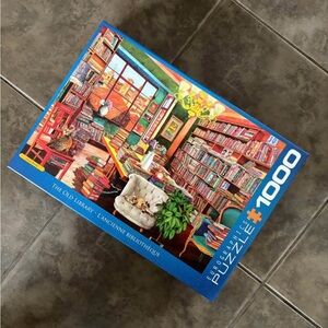EuroGraphics 1000-Piece 'The Old Library' Jigsaw Puzzle - Blue Box